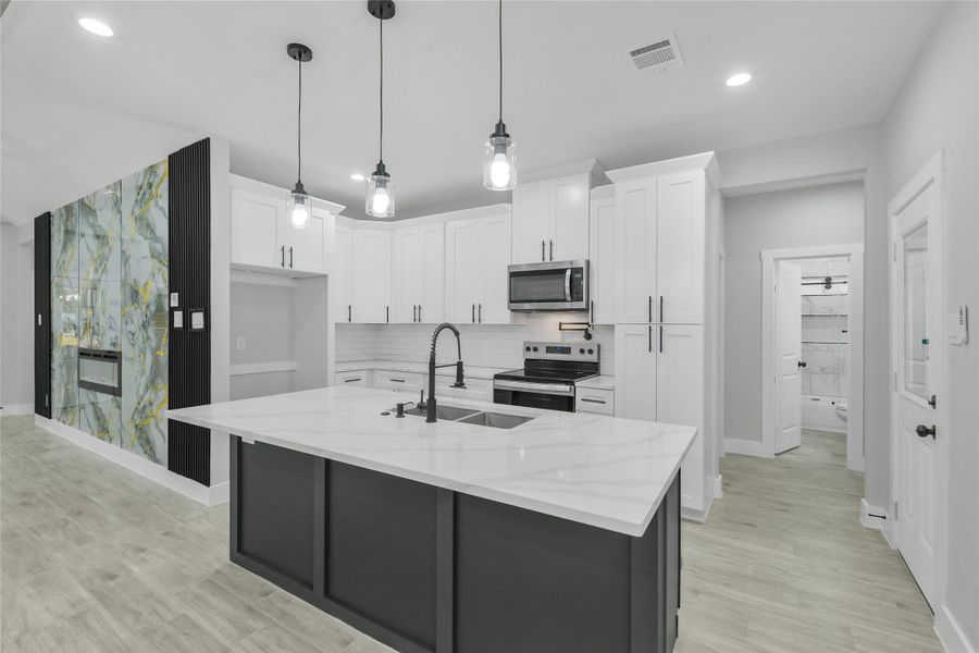 Furnished interior view inside a new home in , Willis (Image 5).