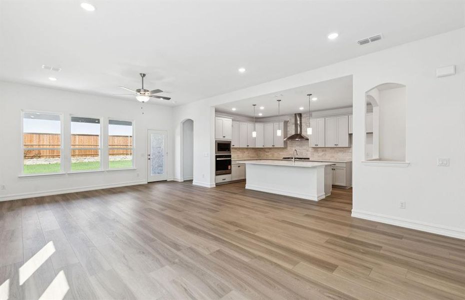 View of kitchen from gathering room View of kitchen from gathering room