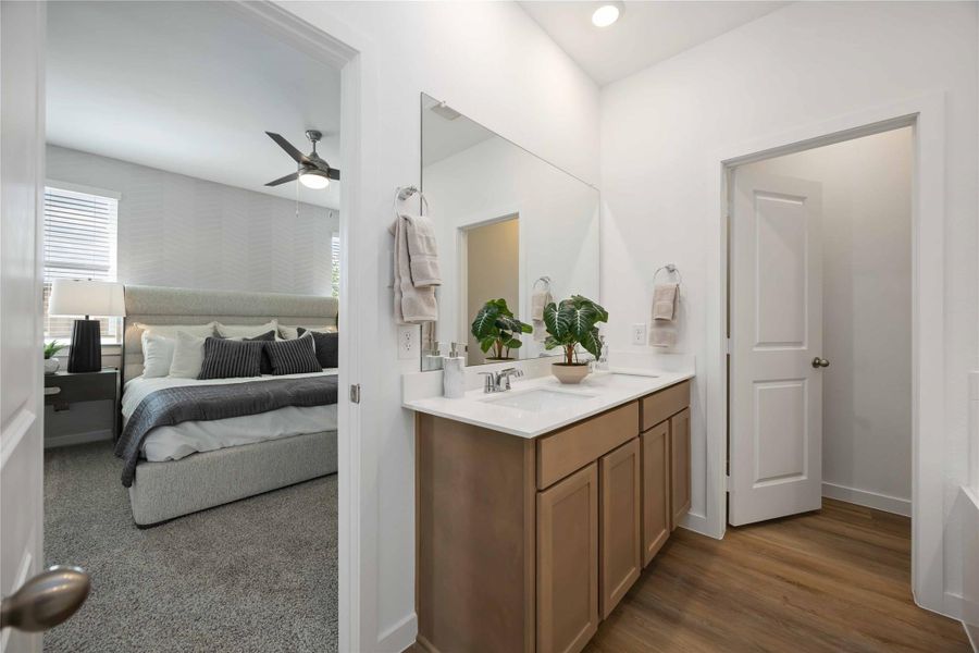 Furnished interior view inside a new home in Grand West, Houston (Image 22).