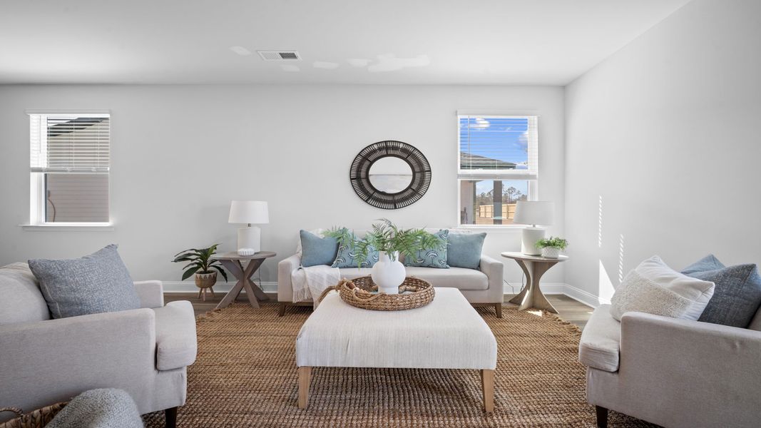 Furnished interior view inside a new home in The Retreat at East Argent, Ridgeland (Image 9). Furnished interior view inside a new home in The Retreat at East Argent, Ridgeland (Image 9).