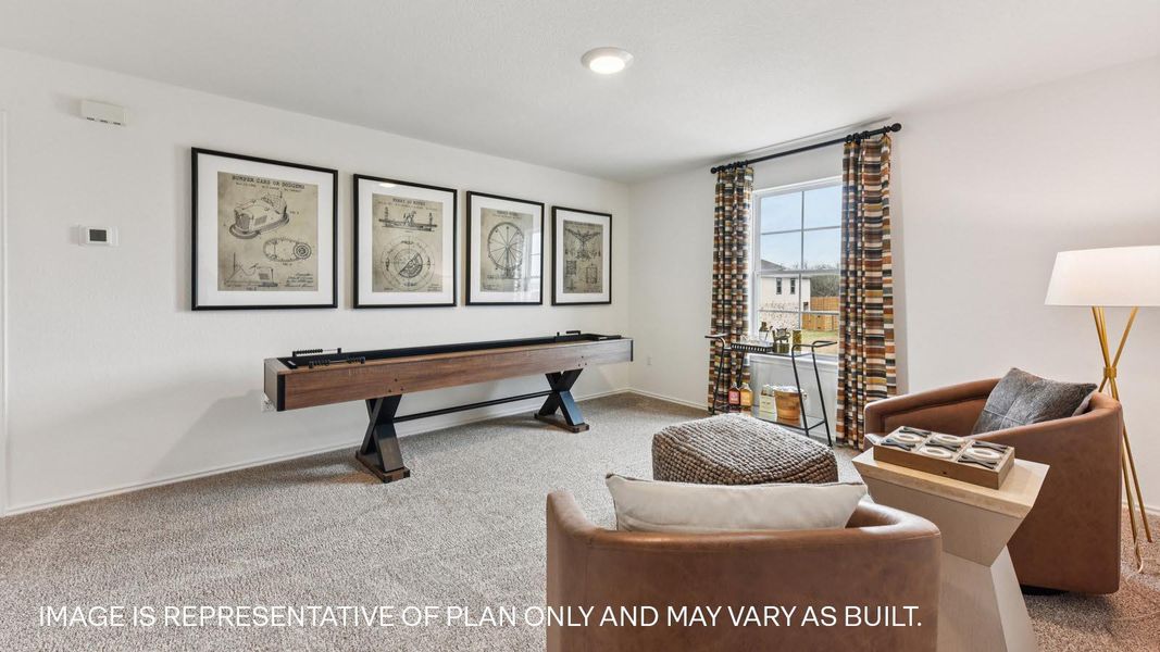 Furnished interior view inside a new home in Palomino, Manor (Image 29).