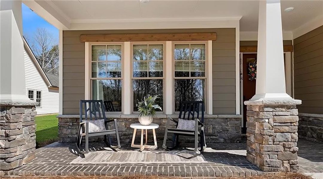 Exterior details and patio area of a home in , Waleska (Image 3).