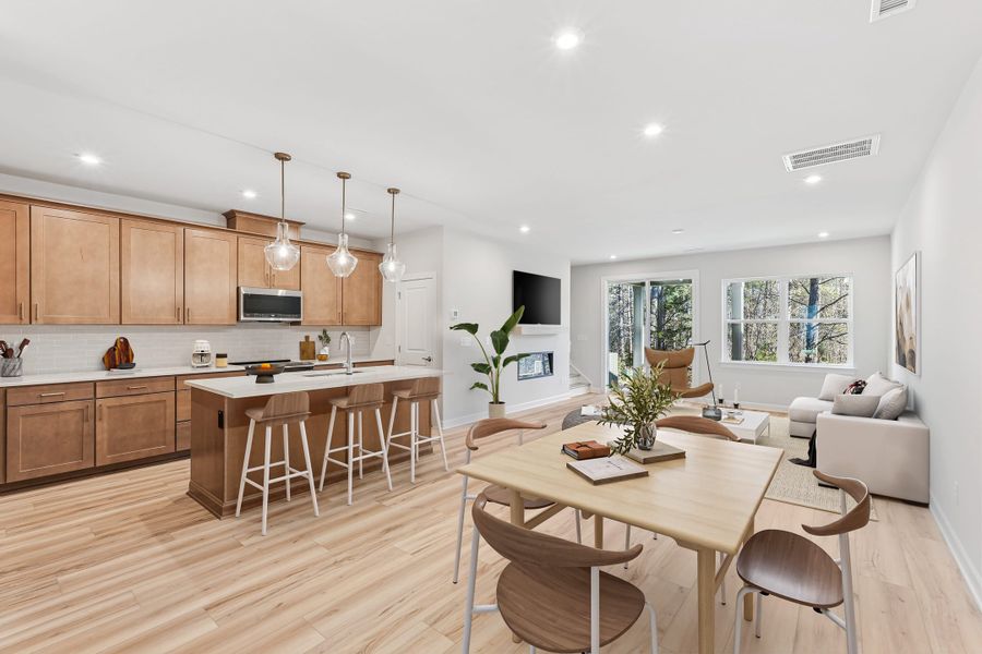 Representative furnished interior of a home built from the Onslow by Tri Pointe Homes in The Grove at Latta Park, Durham (Image 4).