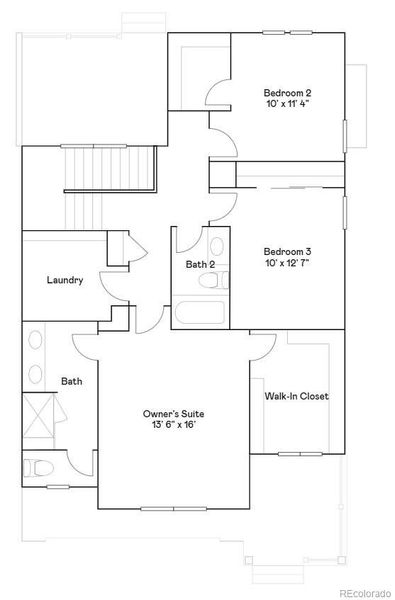 2D floor plan layout of this home in Parterre, Thornton, CO (Image 3).