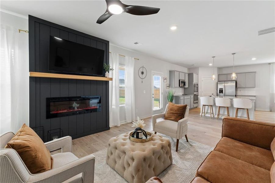 Furnished interior view inside a new home in Southern Hills, McDonough (Image 28).
