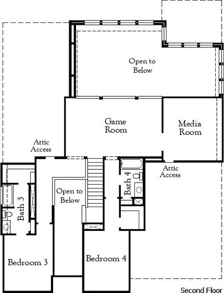 2D floor plan layout for the Motley II by Coventry Homes in Blackhawk, Pflugerville, TX (Image 4). 2D floor plan layout for the Motley II by Coventry Homes in Blackhawk, Pflugerville, TX (Image 4).