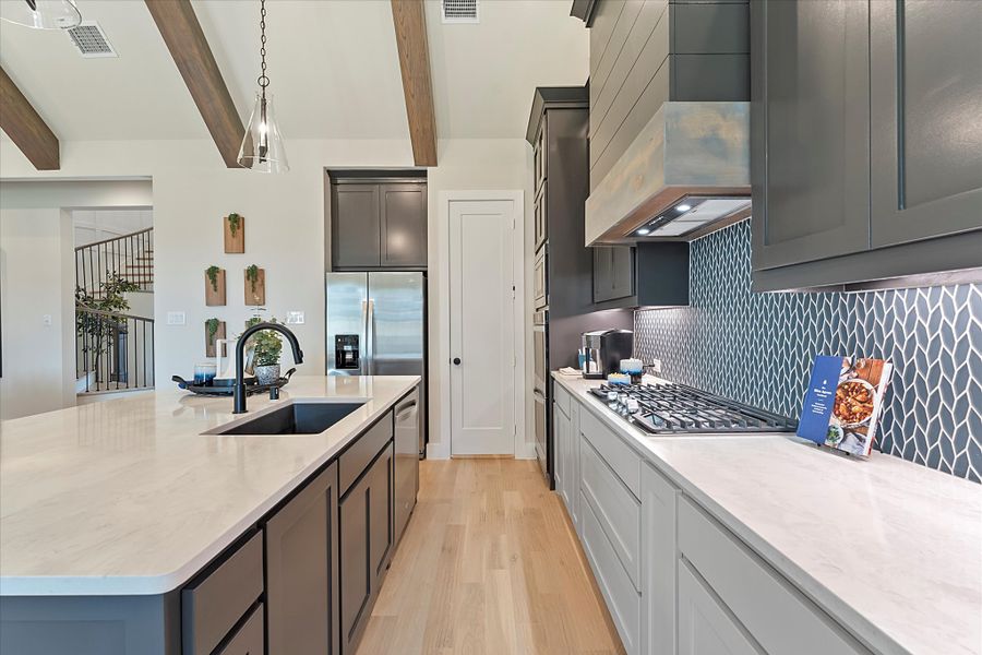 Furnished interior view inside a new home in Estates at Rockhill, Frisco (Image 8).