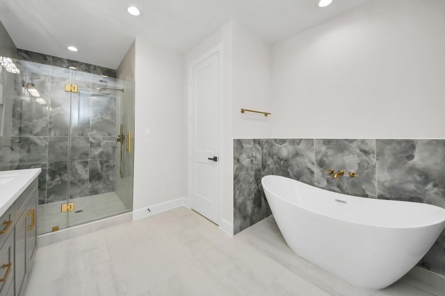 Furnished interior view inside a new home in , Houston (Image 29).