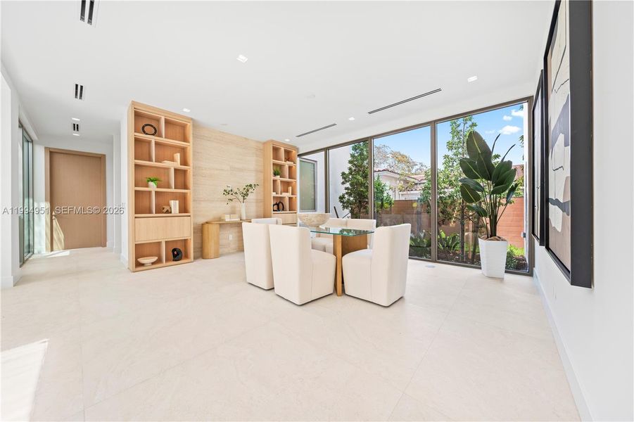 Furnished interior view inside a new home in , Miami (Image 9).