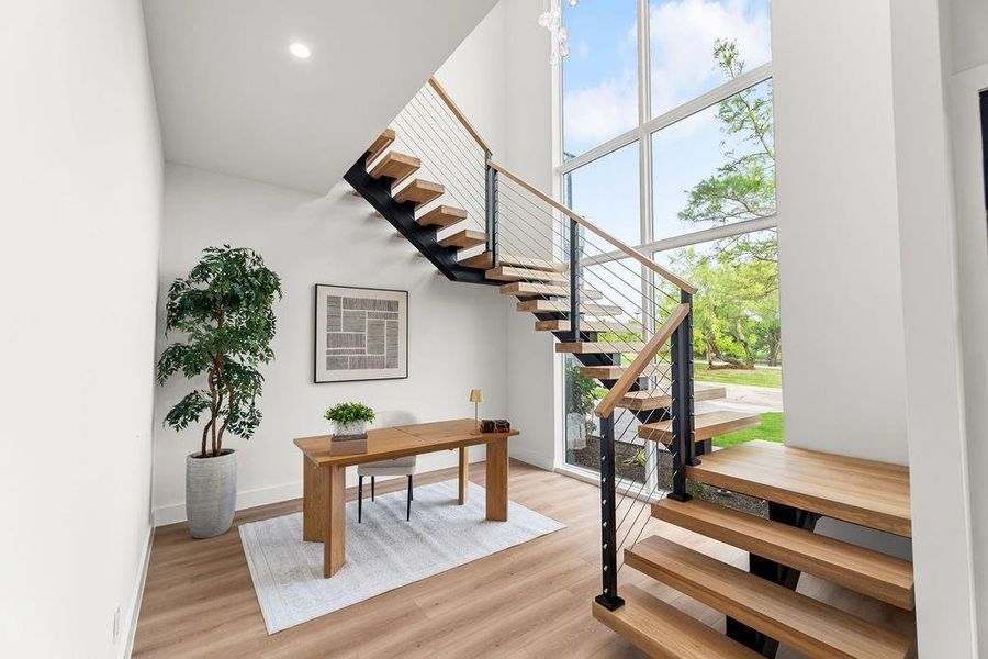 Furnished interior view inside a new home in , Farmers Branch (Image 19).