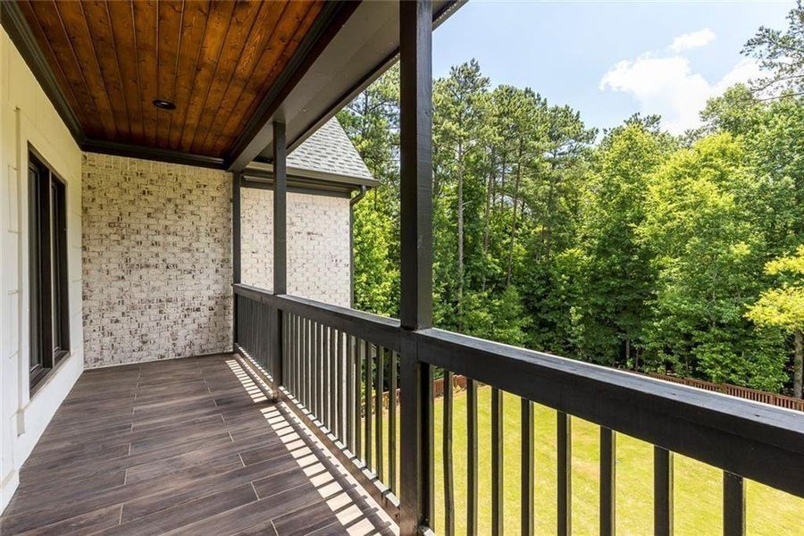 Exterior details and patio area of a home in , Roswell (Image 28).