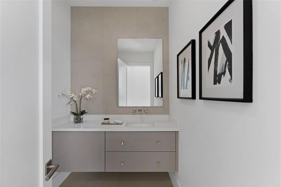 Powder bathroom