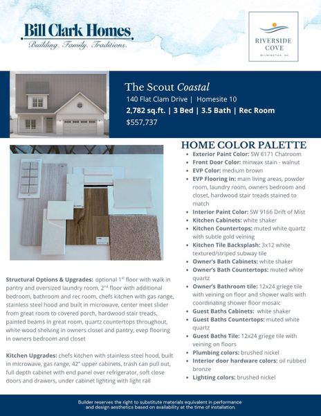 2D floor plan layout of this home in Riverside Cove, Wilmington, NC (Image 4).