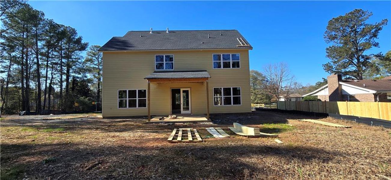 Exterior details and patio area of a home in , Marietta (Image 1).
