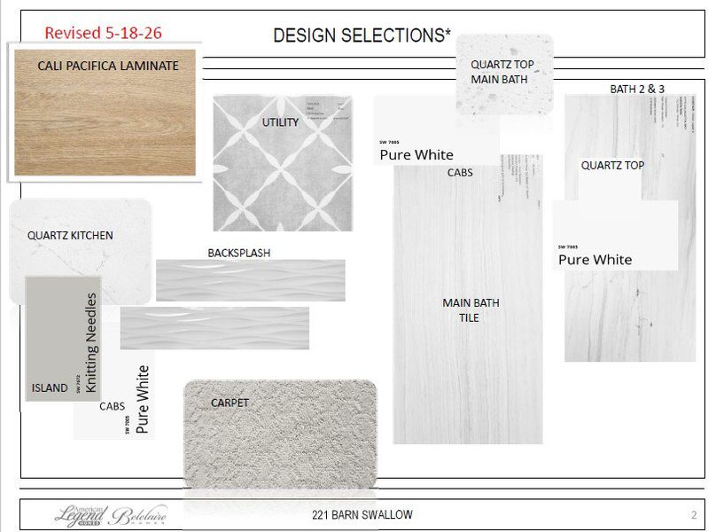 Representative photo of design selections for 221 Barn Swallow Representative photo of design selections for 221 Barn Swallow