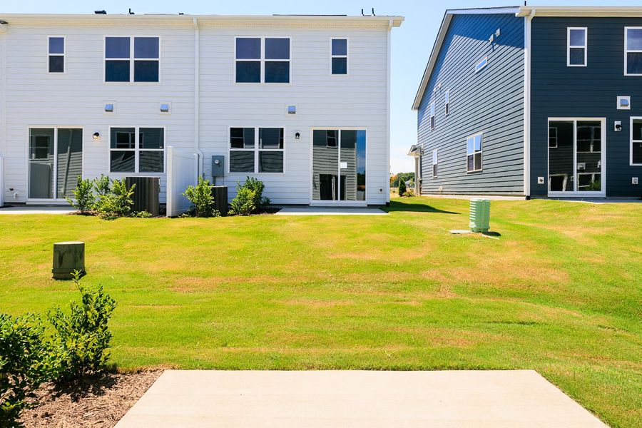 Exterior details and patio area of a home in Vaughan Farms, Angier (Image 4).