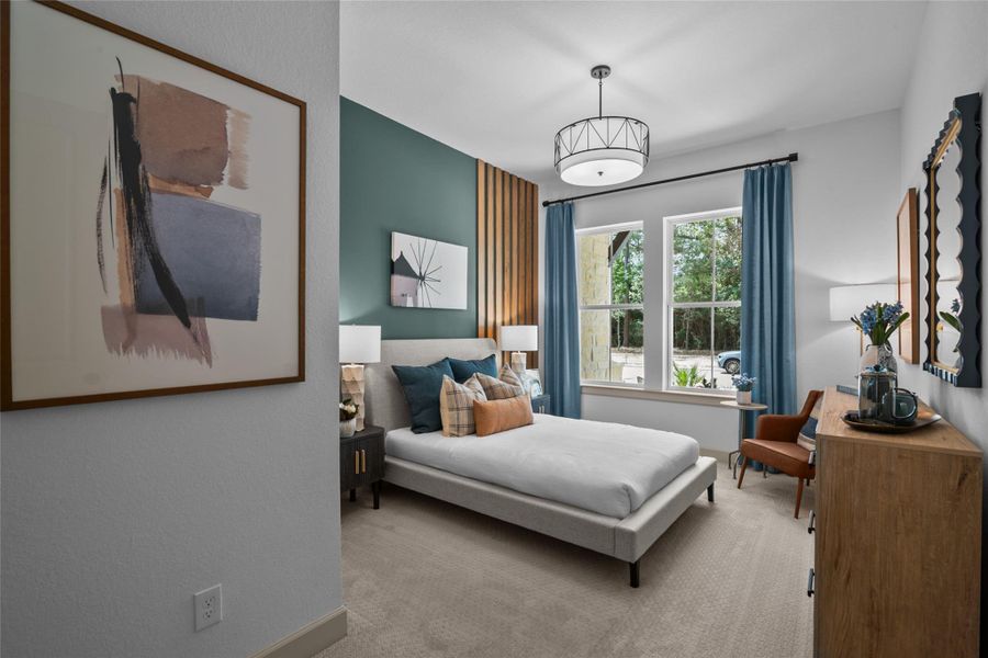 EXAMPLE PHOTO: Ensuite guest bedroom with walk in shower