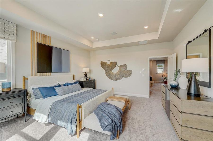Furnished interior view inside a new home in Bailey Fence, Dacula (Image 32).