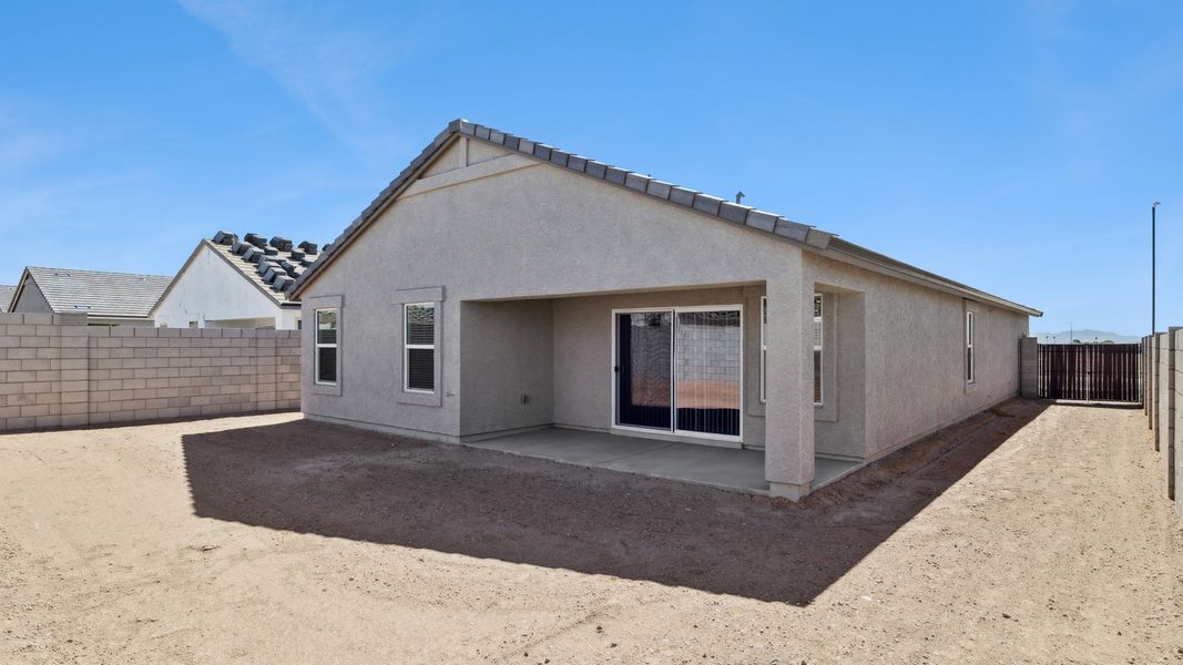 Exterior details and patio area of a home in Del Rio Ranch, Avondale (Image 2).