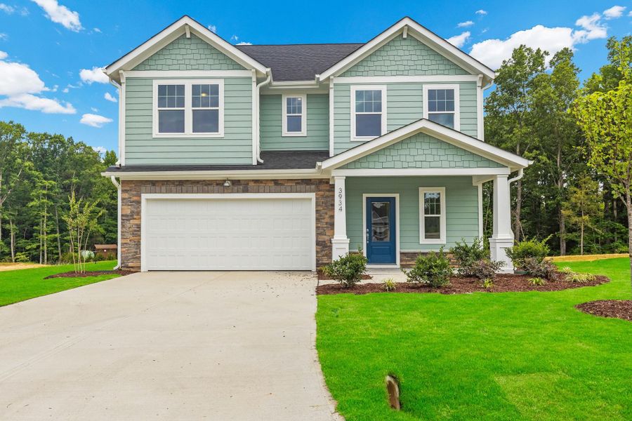 Representative exterior photo of a completed home built from the Blue Satin Sashes by Garman Homes in Spring Valley, Trinity, NC (Image 13).