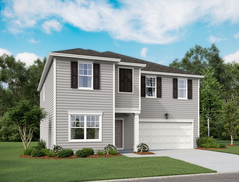 Representative exterior photo of a completed home built from the Galileo by Starlight Homes in Rolling Glen, Hutto, TX (Image 2).