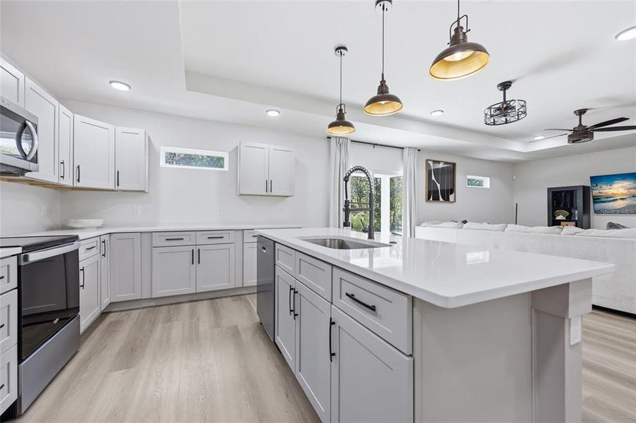 Furnished interior view inside a new home in , Williston (Image 7).