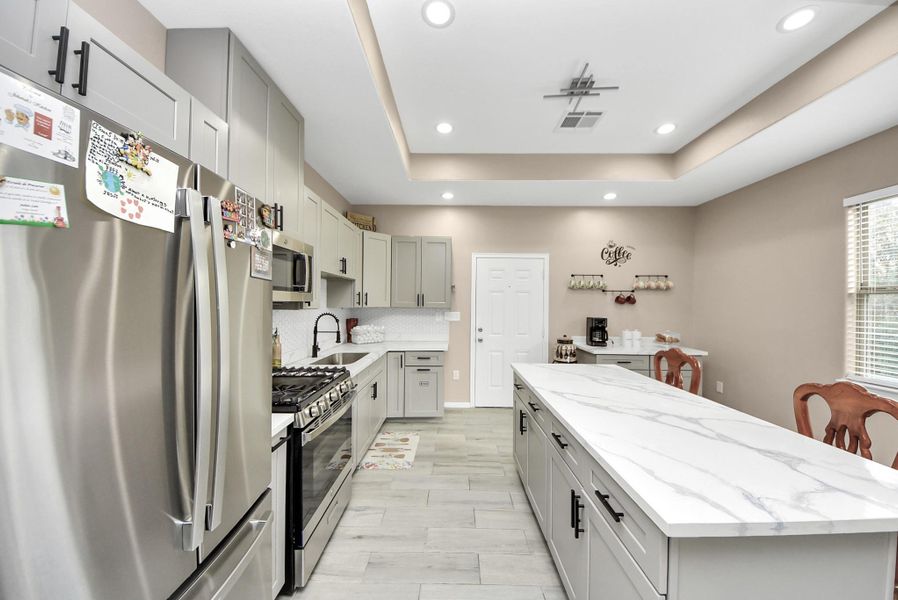 Beautiful Dream Island with Quartz Countertops