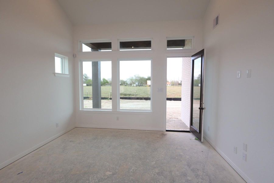 In-progress construction of a new home in The Grand Prairie 40’, Hockley, TX (Image 40).
