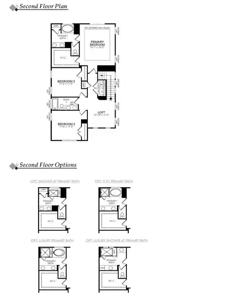 2D floor plan layout for the Burke by Eastwood Homes in Villas at Dawsonville, Dawsonville, GA (Image 4).