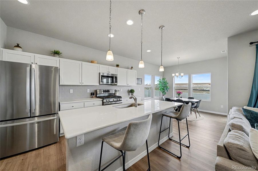 Furnished interior view inside a new home in , Colorado Springs (Image 7).