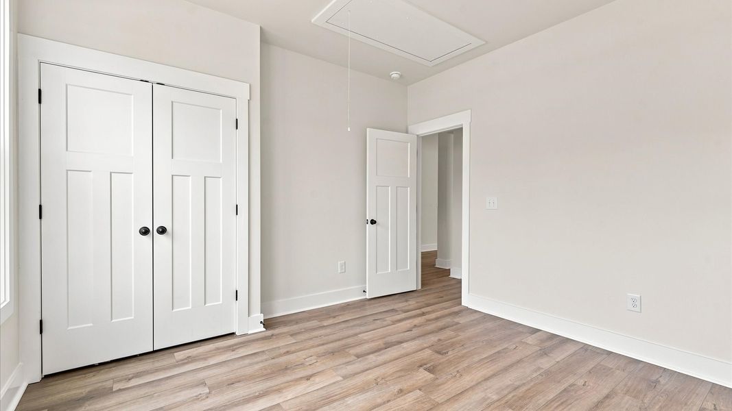 Memorable space offering hardwood floors underfoot and a thoughtfully planned walk-in closet