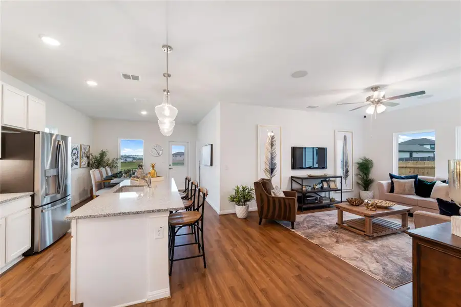 Furnished interior view inside a new home in Sweetgrass Village, Crosby (Image 16).