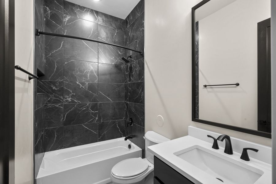 Representative furnished interior of a home built from the Pebble Beach- II by LEH. Homes in Verdancia, El Paso (Image 7).