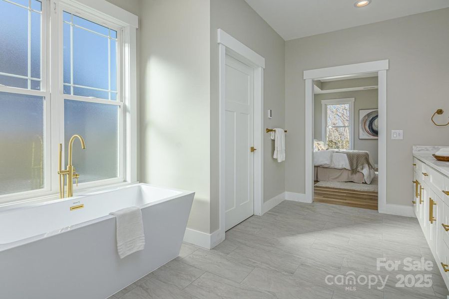 Furnished interior view inside a new home in , Hendersonville (Image 32).