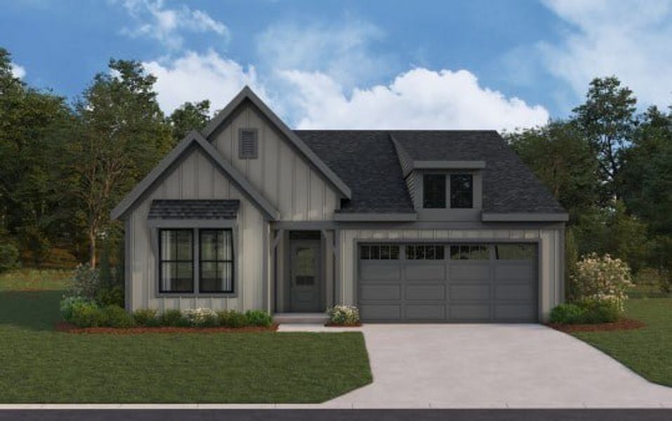 Representative exterior photo of a completed home built from the Amelia by Fischer Homes in Easton Park, Dallas, GA (Image 12).