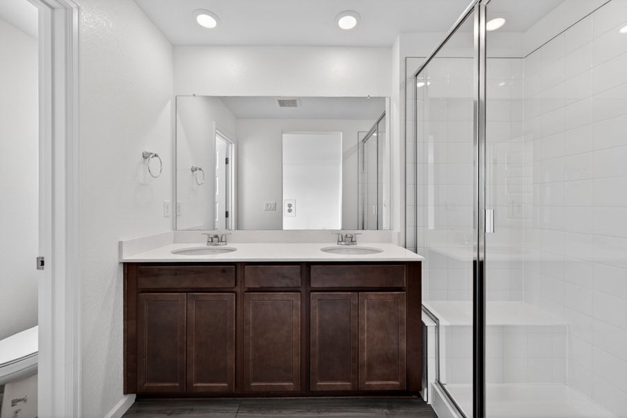 Furnished interior view inside a new home in Sky Ranch, Aurora (Image 7).