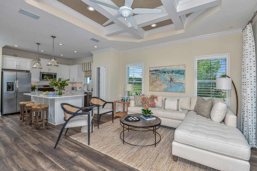 Furnished interior view inside a new home in Windward, Sarasota (Image 8). Furnished interior view inside a new home in Windward, Sarasota (Image 8).