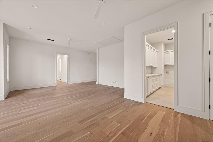 Another view of the large flex room