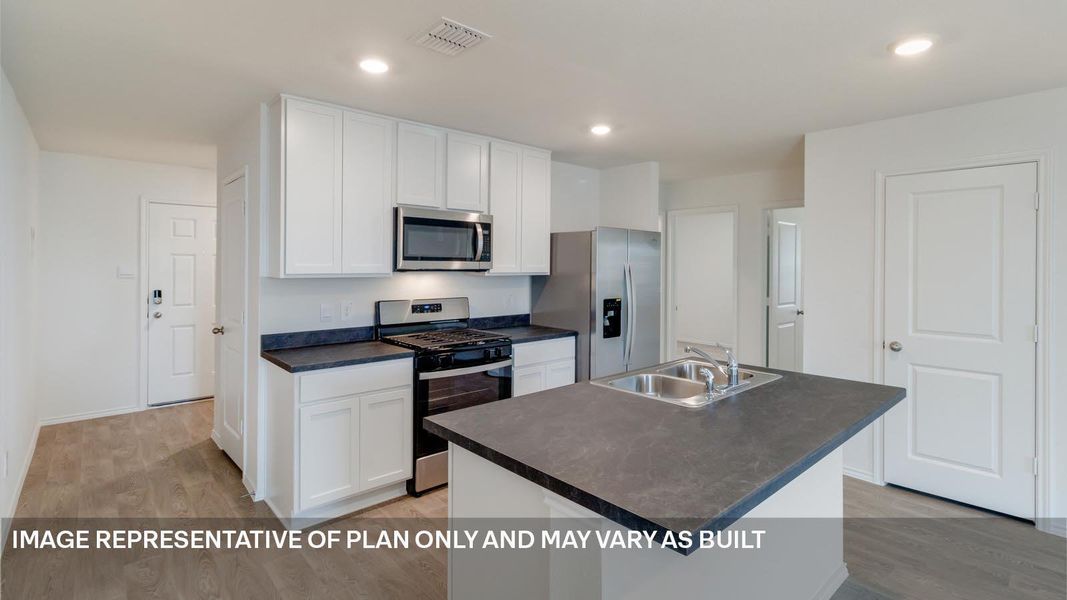 Furnished interior view inside a new home in Prairie Lakes, Buda (Image 6).