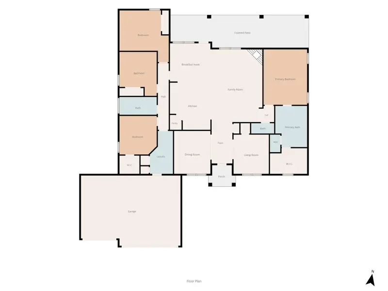 2D floor plan layout of this home in , Temple, TX (Image 4).