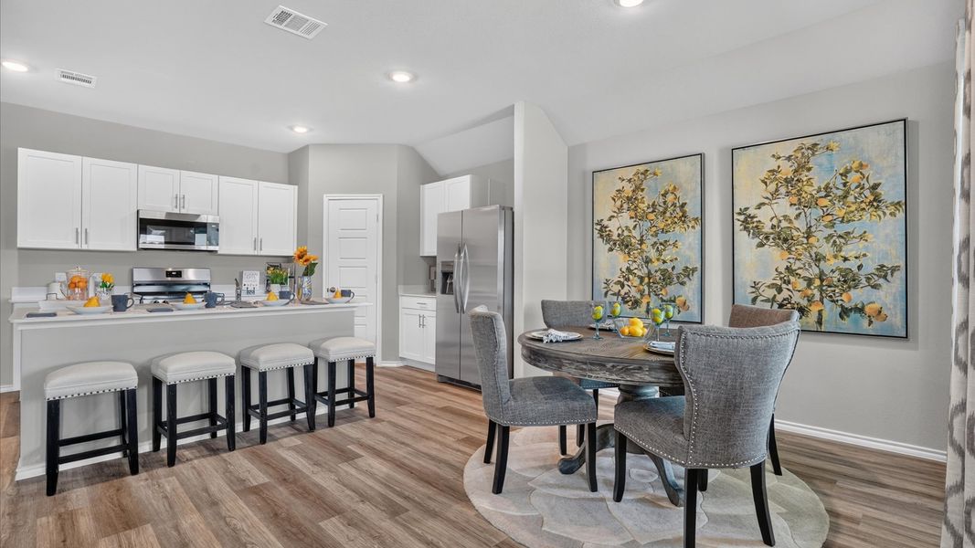 Furnished interior view inside a new home in Townes Landing, Fort Worth (Image 15).