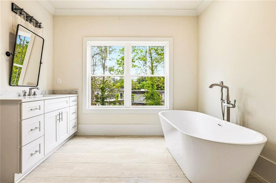 Furnished interior view inside a new home in , Atlanta (Image 18).