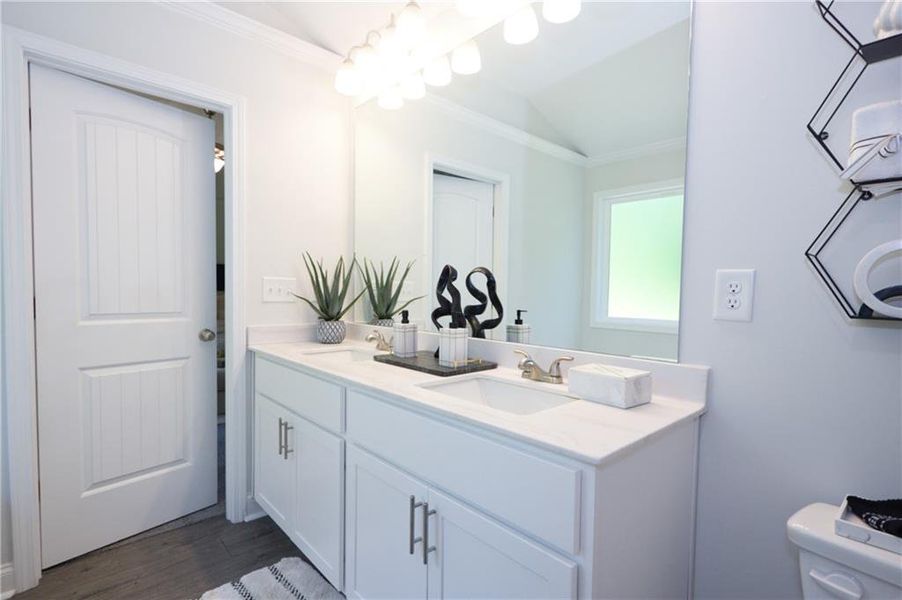 Furnished interior view inside a new home in , Covington (Image 8).