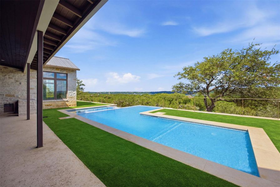 Exterior details and patio area of a home in , Spicewood (Image 2). Exterior details and patio area of a home in , Spicewood (Image 2).