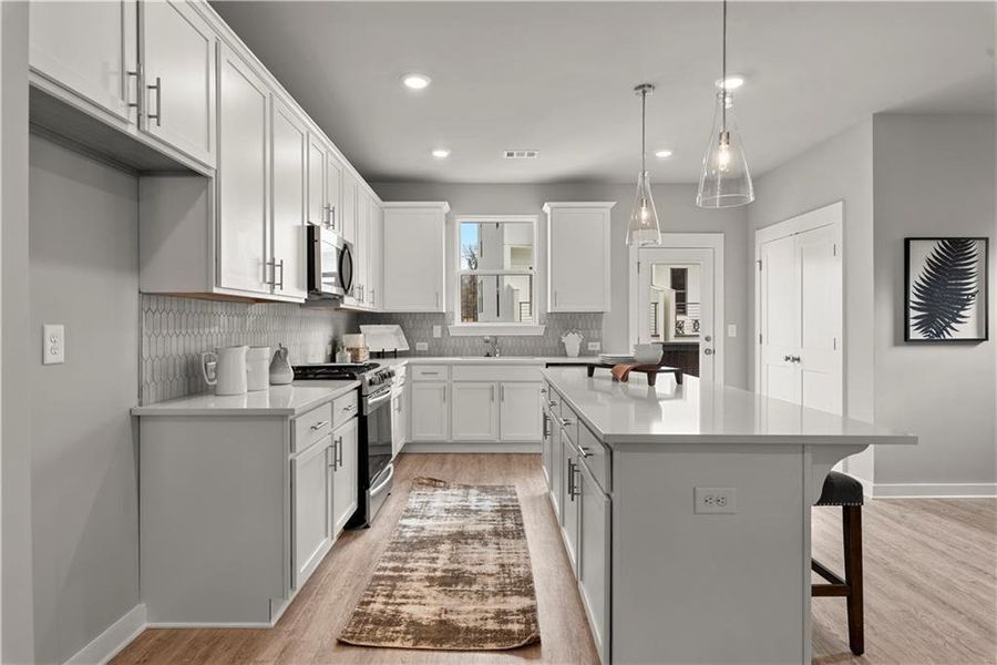 Furnished interior view inside a new home in One Riverside West, Atlanta (Image 15).