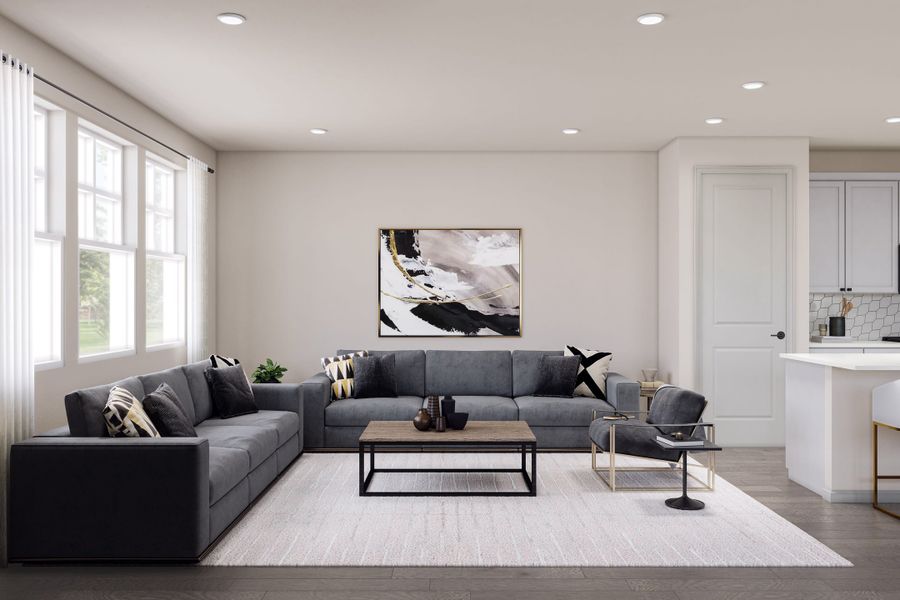 Representative furnished interior of a home built from the 4 by Tri Pointe Homes in Sugar Mill Village, Longmont (Image 49). Representative furnished interior of a home built from the 4 by Tri Pointe Homes in Sugar Mill Village, Longmont (Image 49).
