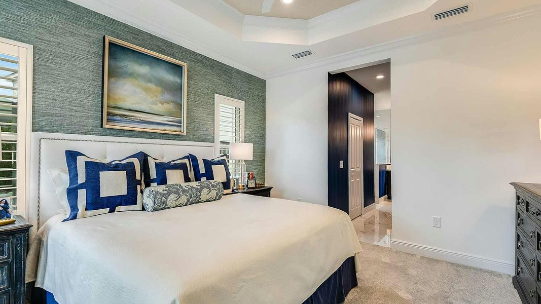 Furnished interior view inside a new home in Windward Real Estate and Homes for Sale in Sarasota, FL - Neal Communities, Sarasota (Image 24). Furnished interior view inside a new home in Windward Real Estate and Homes for Sale in Sarasota, FL - Neal Communities, Sarasota (Image 24).