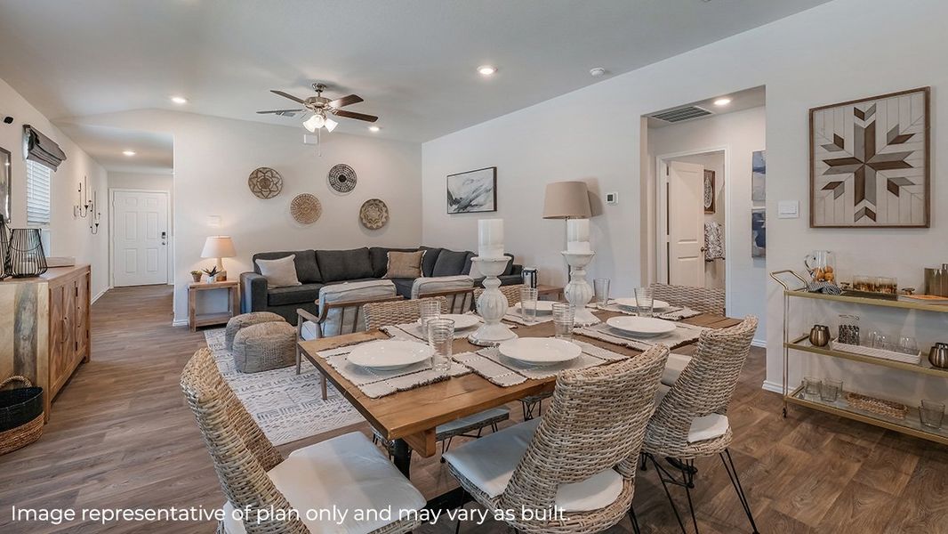 Furnished interior view inside a new home in Blue Ridge Ranch, San Antonio (Image 7).