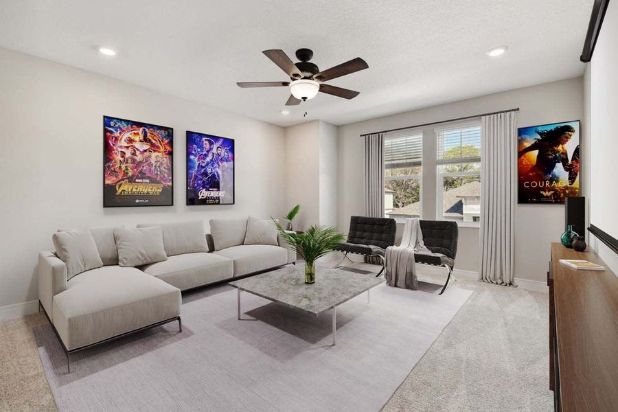 Representative furnished interior of a home built from the Sawgrass by William Ryan Homes in The Sanctuary – Royal Collection, Punta Gorda (Image 8).