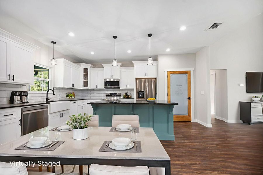 Furnished interior view inside a new home in , Huntington (Image 9).